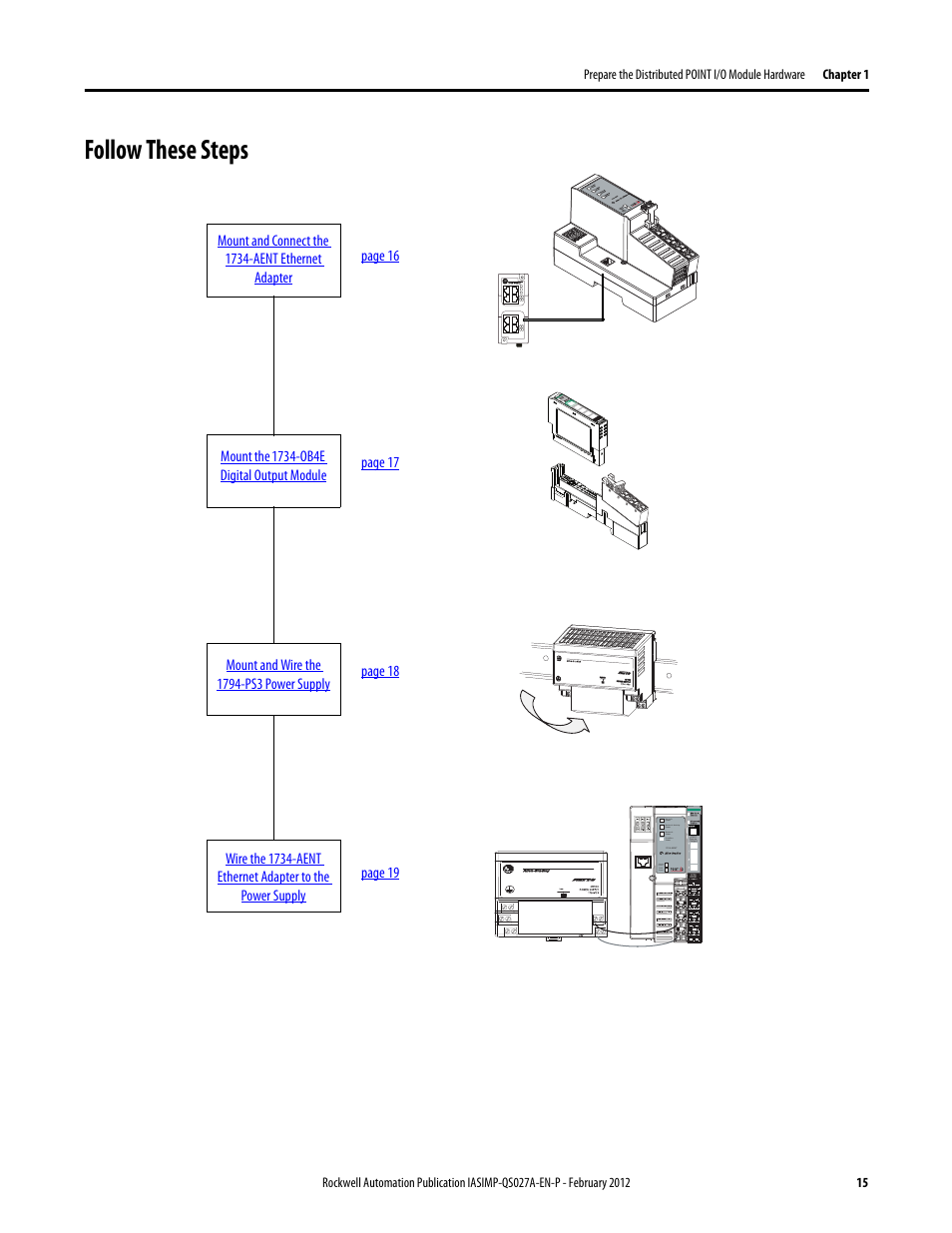 Follow these steps | Rockwell Automation Logix5000 Control Systems: Connect POINT I/O Modules over an EtherNet/IP Network Quick Start User Manual | Page 15 / 36