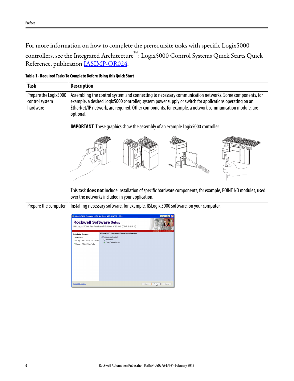 Rockwell Automation Logix5000 Control Systems: Connect POINT I/O Modules over an EtherNet/IP Network Quick Start User Manual | Page 6 / 36