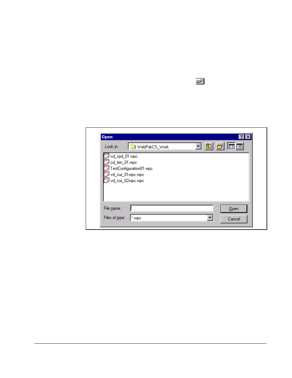 3 opening a drive configuration file | Rockwell Automation WebPak CS Software Version 1.0 User Manual | Page 21 / 66