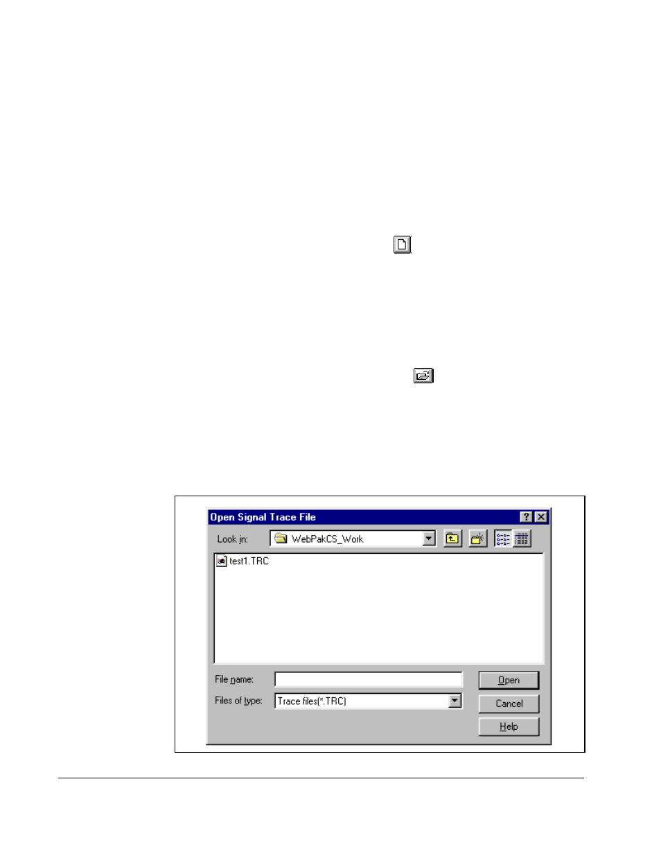 8 clearing the trace display and setup, 9 opening a trace file | Rockwell Automation WebPak CS Software Version 1.0 User Manual | Page 56 / 66