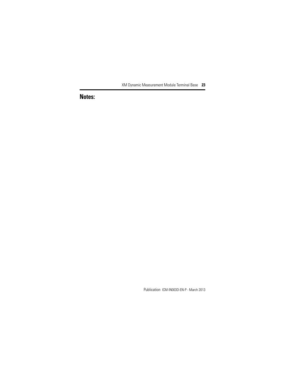 Rockwell Automation 1440-TBS-J XM Dynamic Measurement Module Terminal Base User Manual | Page 23 / 24