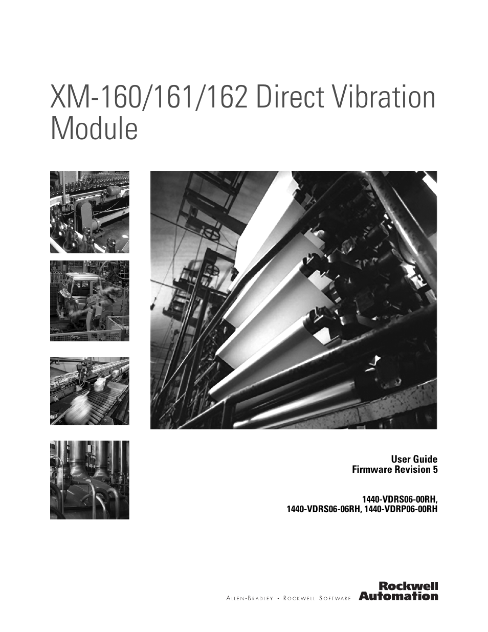 Rockwell Automation 1440-VDRP06-00RH XM-160/161/162 Direct Vibration Module User Manual | 143 pages