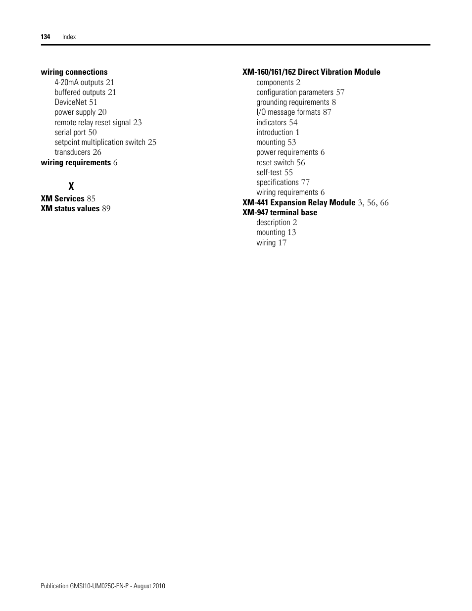 Rockwell Automation 1440-VDRP06-00RH XM-160/161/162 Direct Vibration Module User Manual | Page 142 / 143