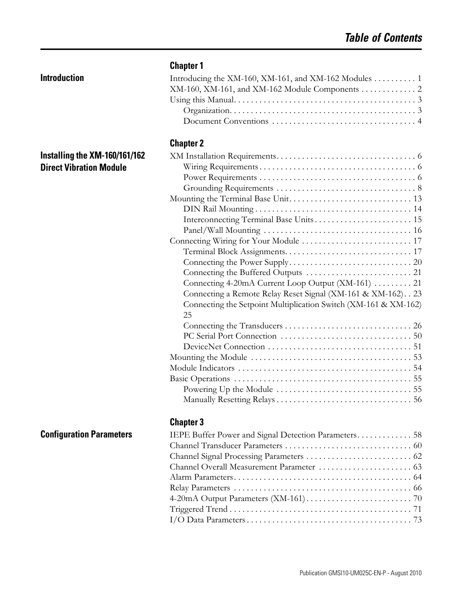 Rockwell Automation 1440-VDRP06-00RH XM-160/161/162 Direct Vibration Module User Manual | Page 5 / 143