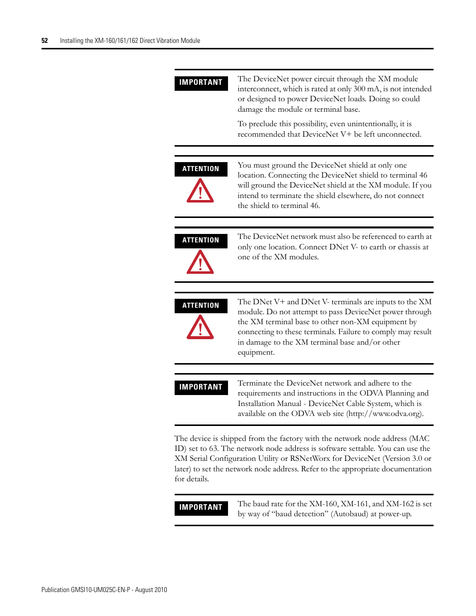 Rockwell Automation 1440-VDRP06-00RH XM-160/161/162 Direct Vibration Module User Manual | Page 60 / 143