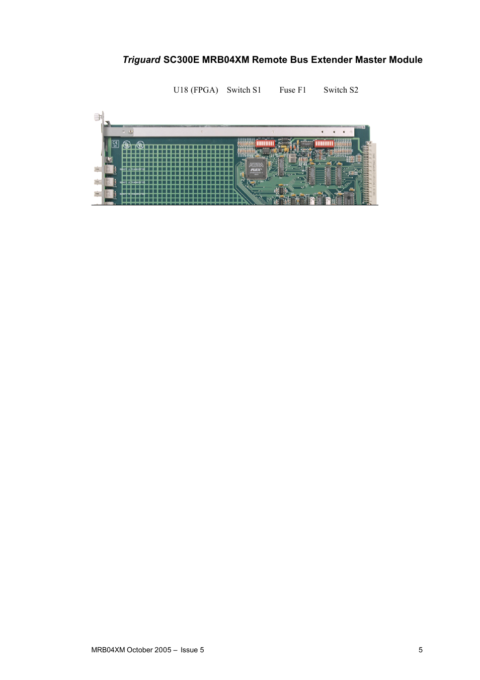 Rockwell Automation MRB04XM Remote Bus Extender Master Module User Manual | Page 5 / 5