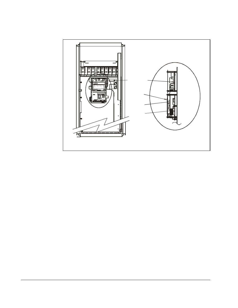 Side view (enlarged) front view | Rockwell Automation GV3000/SE V.6 Regulator Board 0-56921-6xx, 413338-6BU, 0-56940-6xx, 814.61.00 User Manual | Page 63 / 90