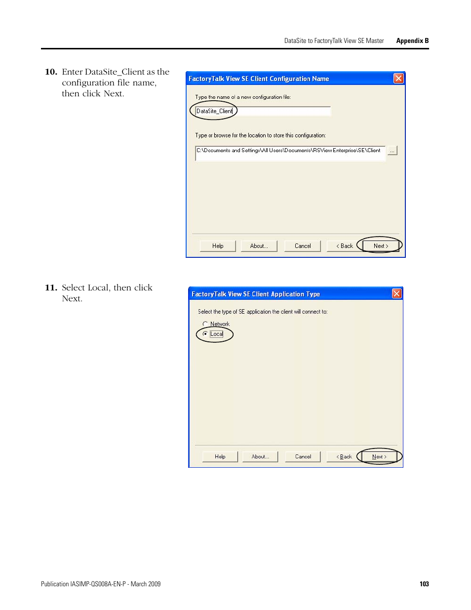 Rockwell Automation 1758 DataSite Accelerator Toolkit User Manual | Page 103 / 112