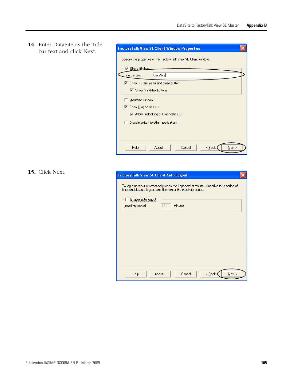 Rockwell Automation 1758 DataSite Accelerator Toolkit User Manual | Page 105 / 112