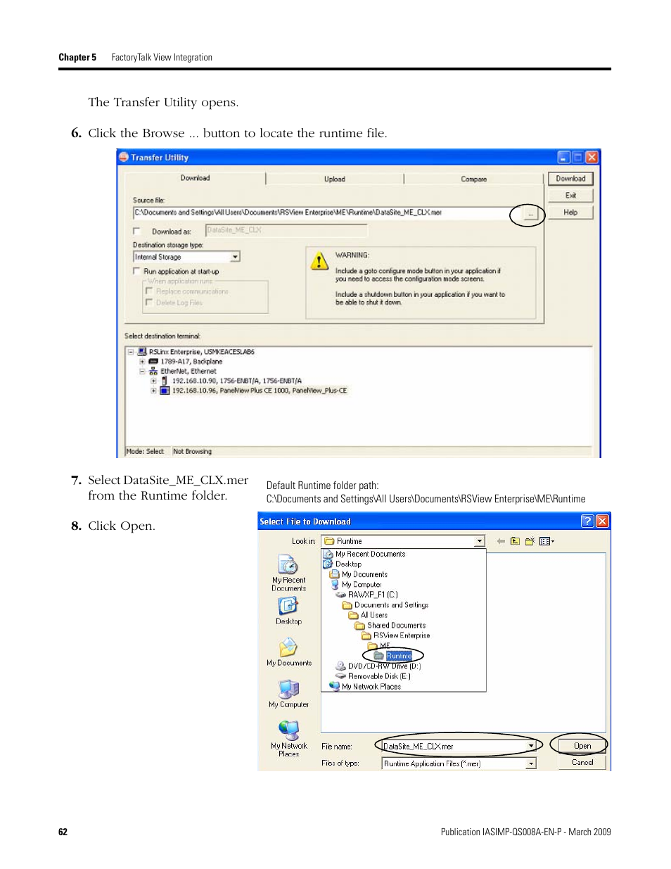 Rockwell Automation 1758 DataSite Accelerator Toolkit User Manual | Page 62 / 112