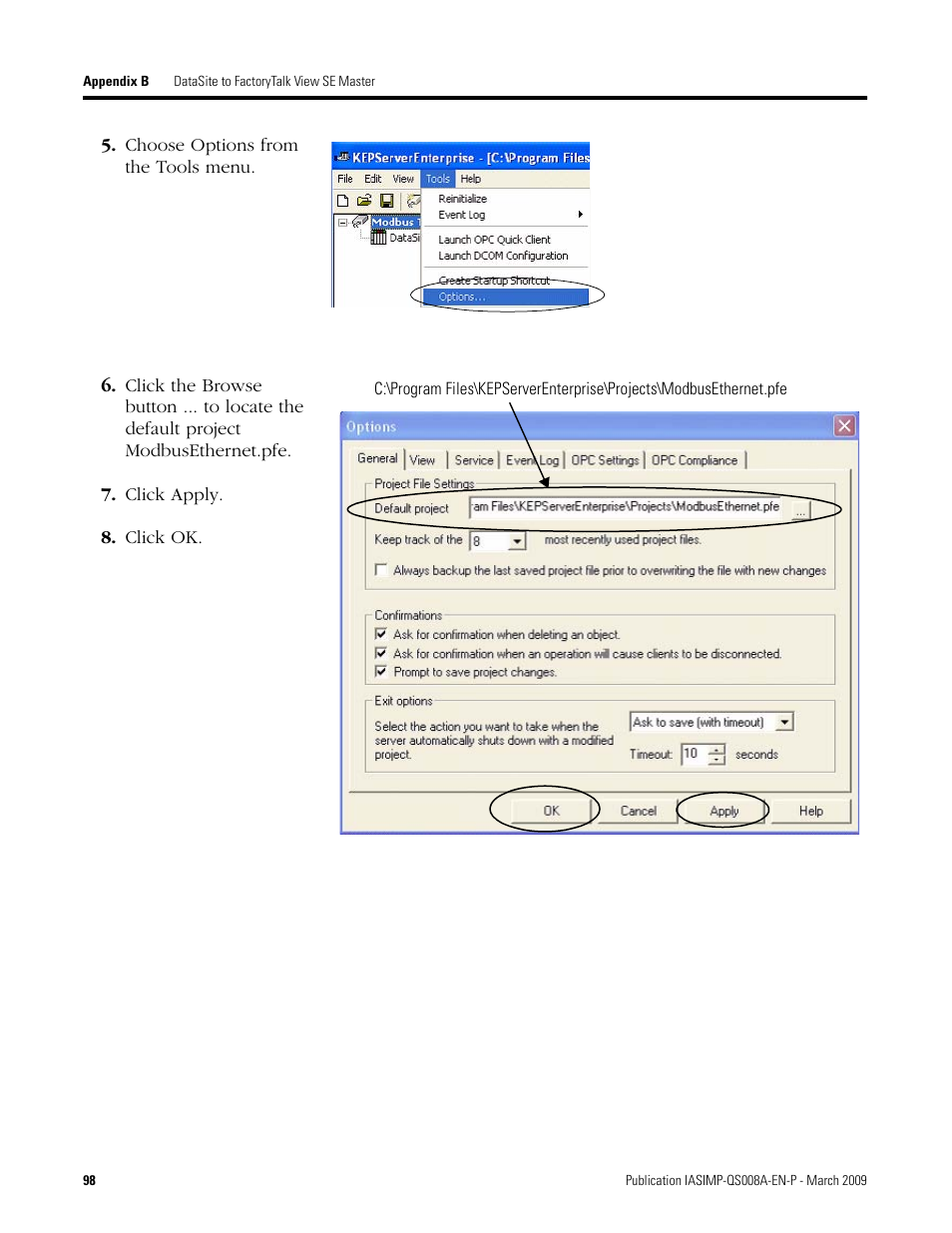 Rockwell Automation 1758 DataSite Accelerator Toolkit User Manual | Page 98 / 112