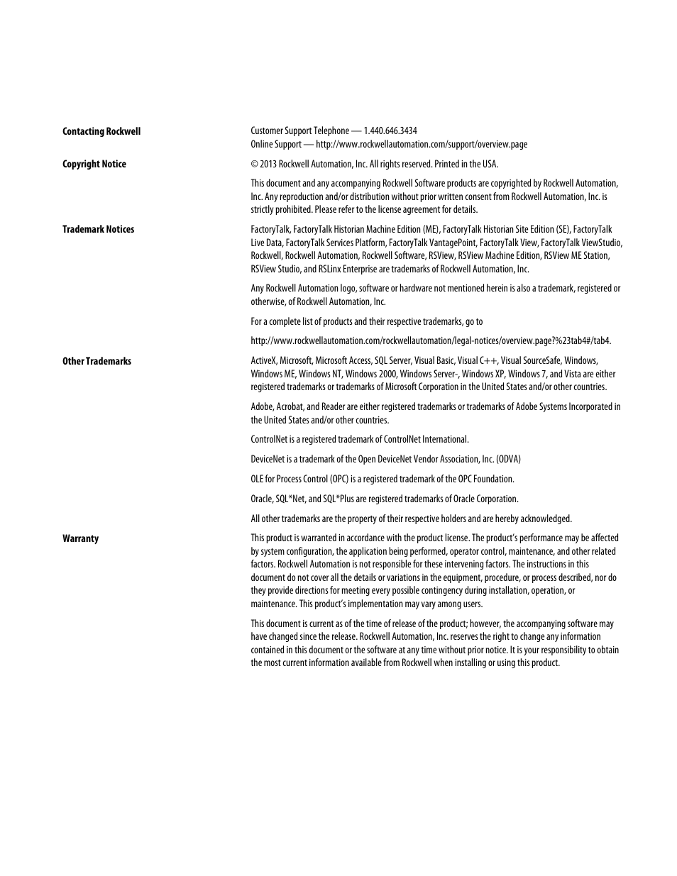 Rockwell Automation FactoryTalk Historian SE 4.0 Live Data Interface User Guide User Manual | Page 2 / 58