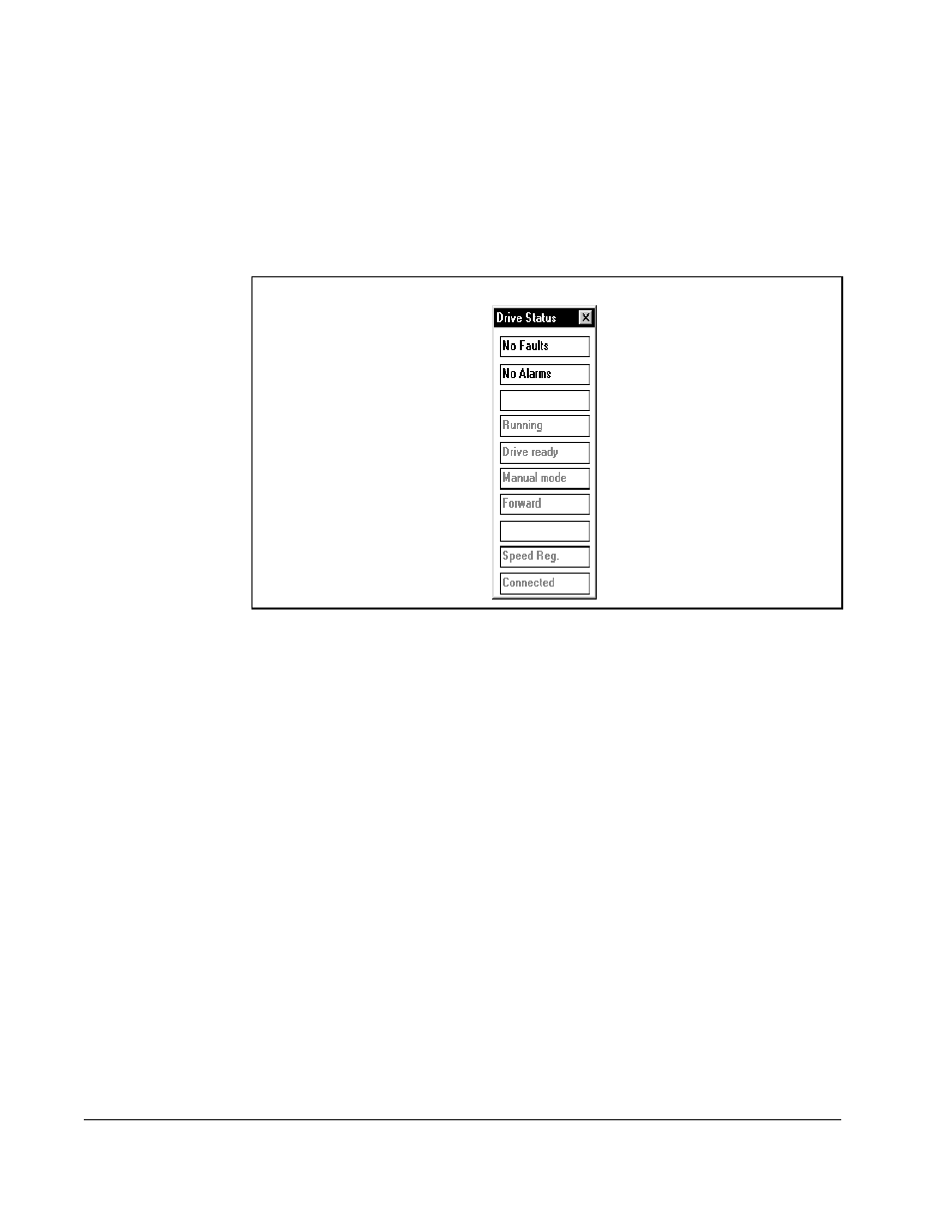 2 monitoring drive status | Rockwell Automation Liqui-Flo Control Configuration Software Version 6.0, M/N 2CS3000 User Manual | Page 64 / 100