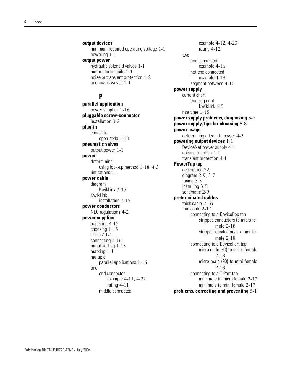 Rockwell Automation DeviceNet Media Design Installation Guide User Manual | Page 124 / 130