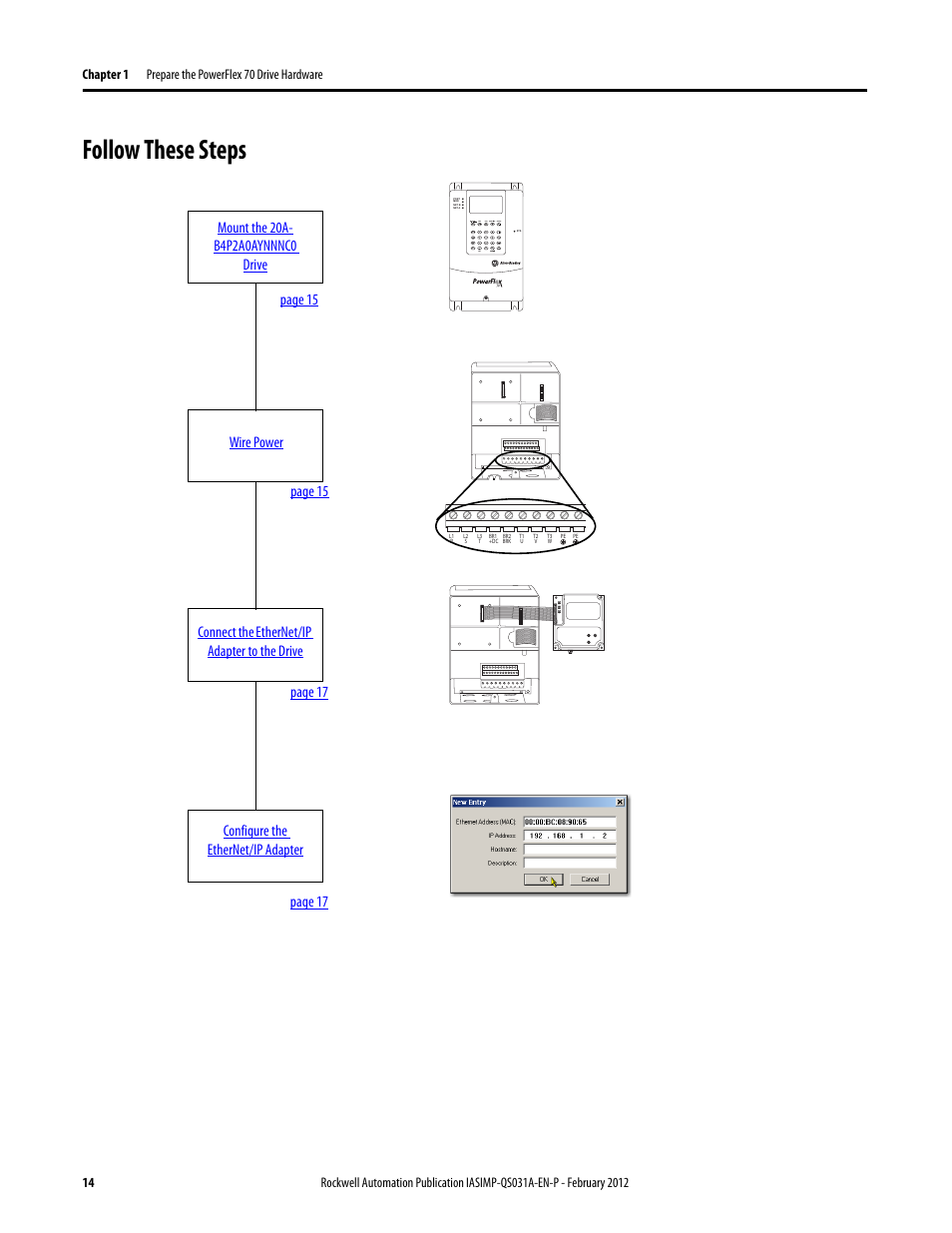 Follow these steps | Rockwell Automation Logix5000 Control Systems: Connect PowerFlex 70 Drives over EtherNet/IP Quick Start User Manual | Page 14 / 40