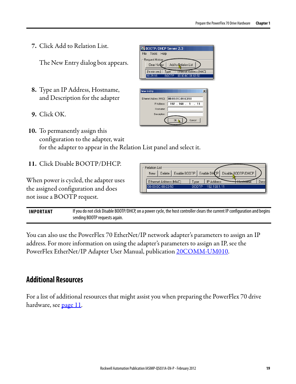 Additional resources | Rockwell Automation Logix5000 Control Systems: Connect PowerFlex 70 Drives over EtherNet/IP Quick Start User Manual | Page 19 / 40