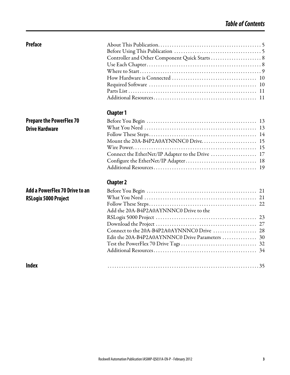 Rockwell Automation Logix5000 Control Systems: Connect PowerFlex 70 Drives over EtherNet/IP Quick Start User Manual | Page 3 / 40