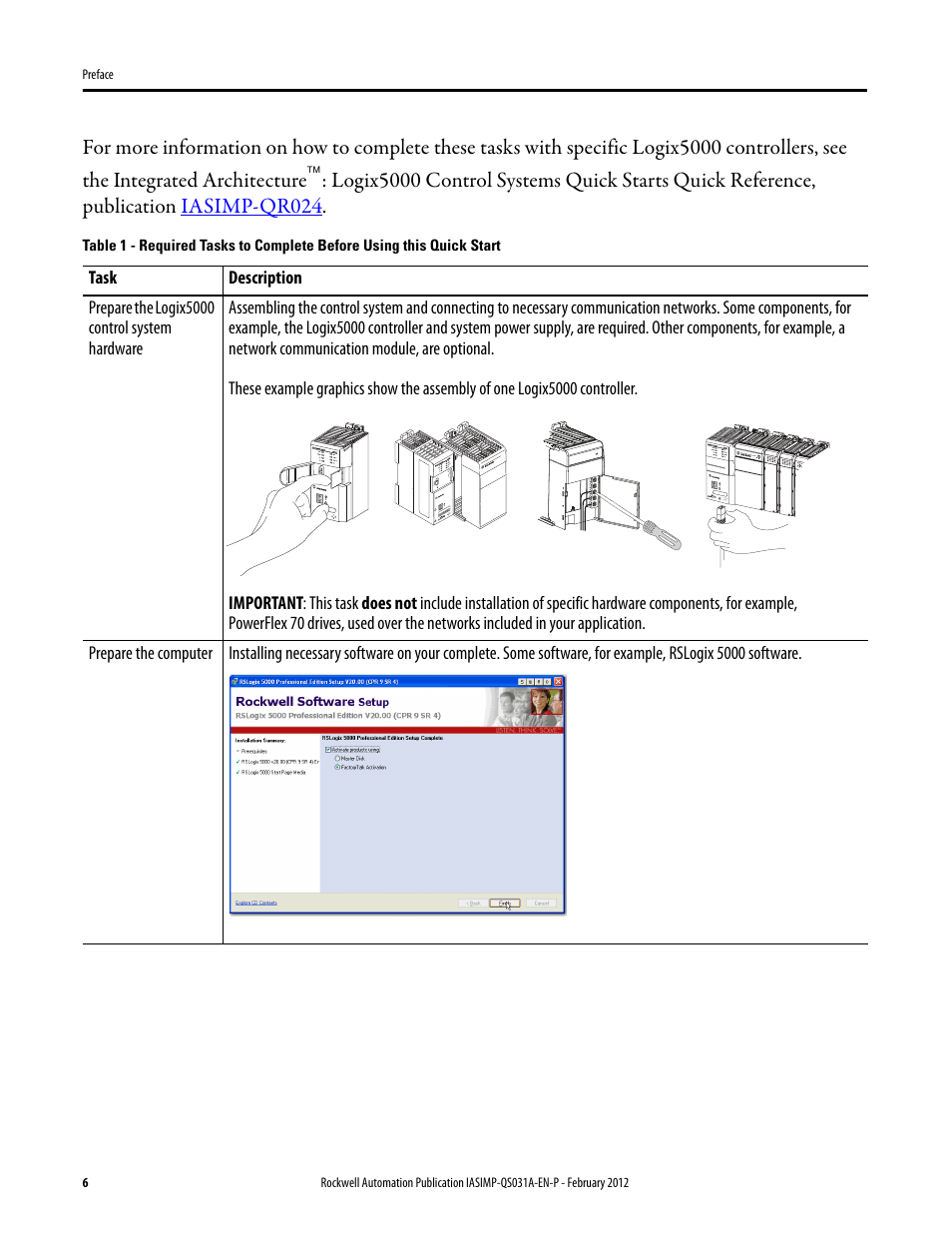 Table 1, Desc | Rockwell Automation Logix5000 Control Systems: Connect PowerFlex 70 Drives over EtherNet/IP Quick Start User Manual | Page 6 / 40