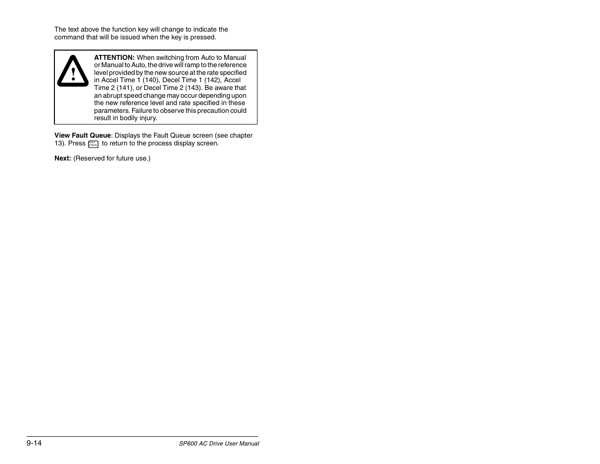 Rockwell Automation SP600 AC Drive User Manual Version 1.0 User Manual | Page 112 / 300