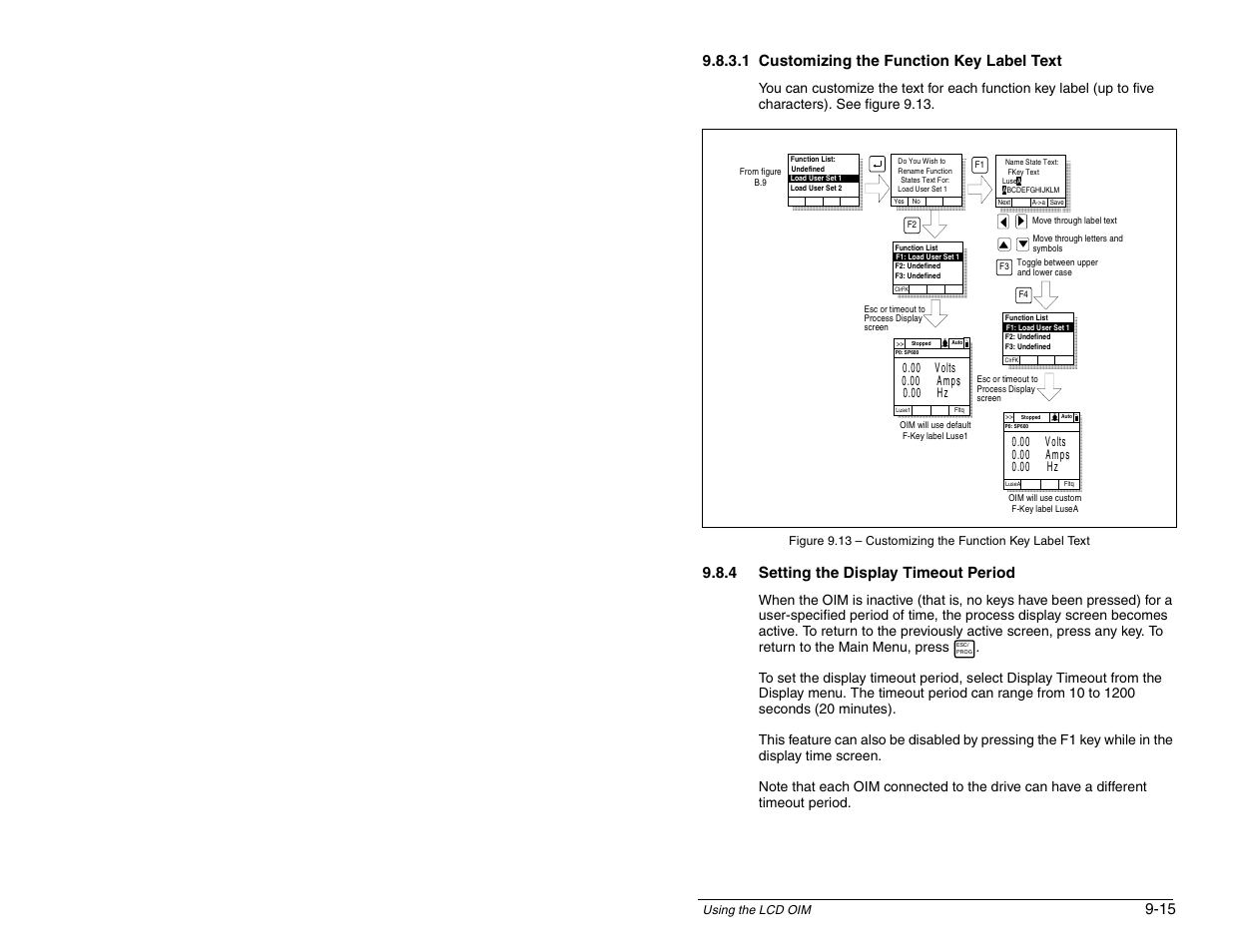 4 setting the display timeout period | Rockwell Automation SP600 AC Drive User Manual Version 1.0 User Manual | Page 113 / 300