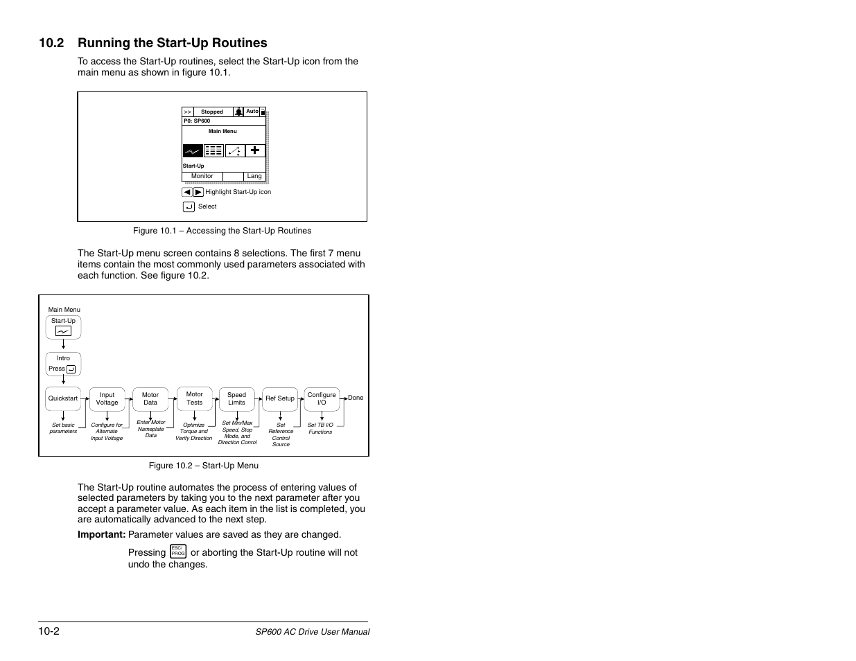 2 running the start-up routines | Rockwell Automation SP600 AC Drive User Manual Version 1.0 User Manual | Page 118 / 300