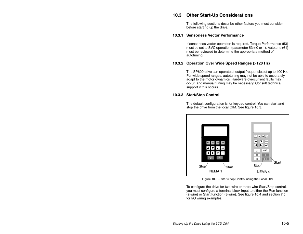 3 other start-up considerations, Text | Rockwell Automation SP600 AC Drive User Manual Version 1.0 User Manual | Page 121 / 300