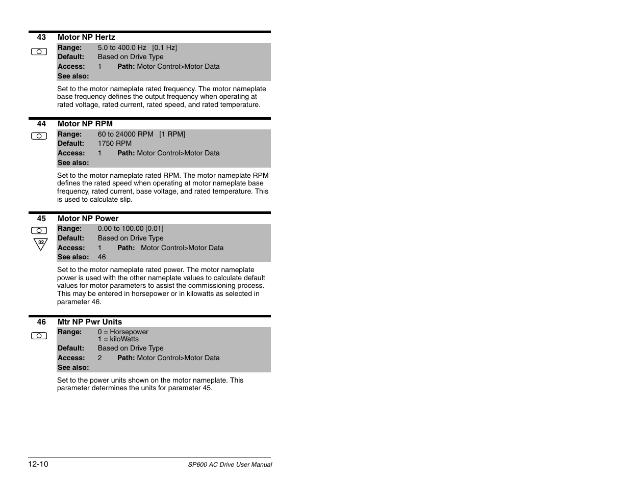 Rockwell Automation SP600 AC Drive User Manual Version 1.0 User Manual | Page 140 / 300