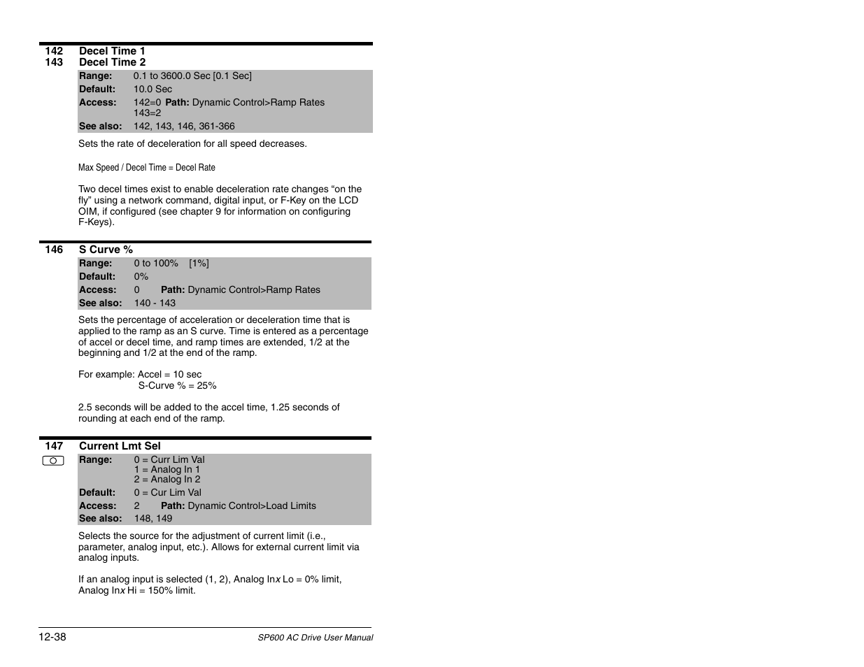 Rockwell Automation SP600 AC Drive User Manual Version 1.0 User Manual | Page 168 / 300