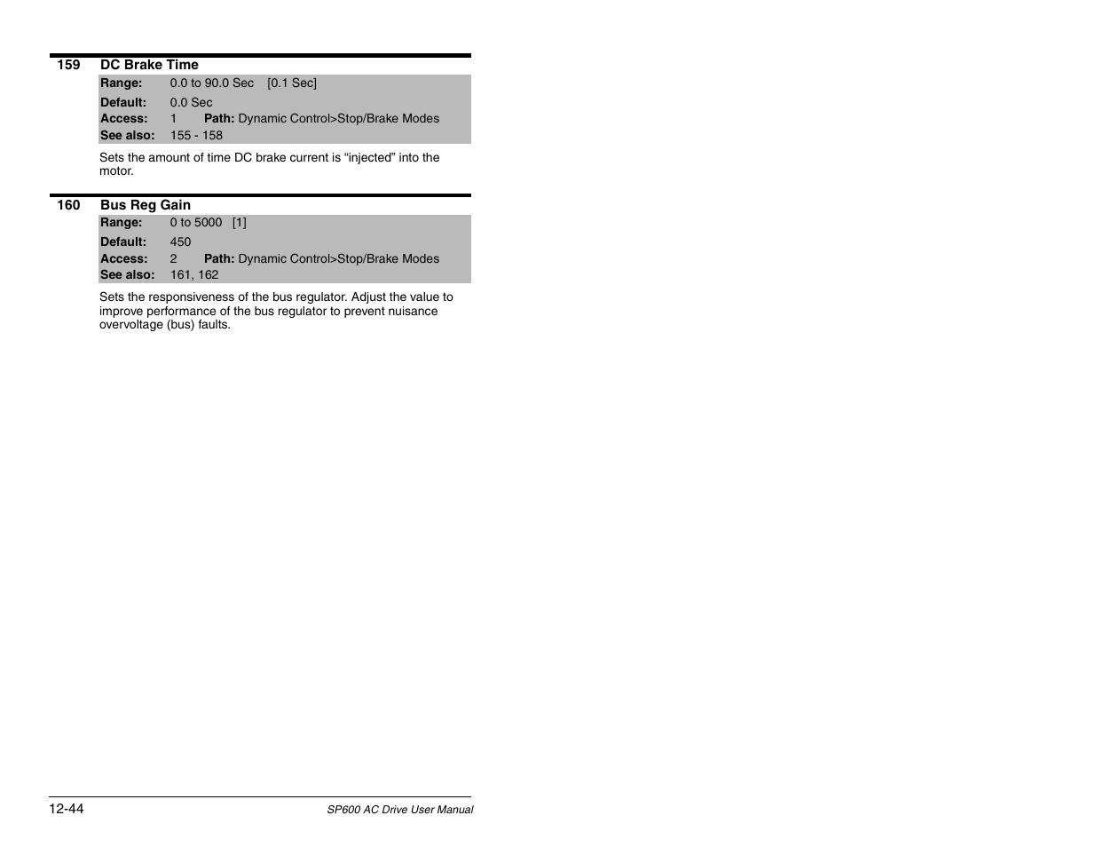 Rockwell Automation SP600 AC Drive User Manual Version 1.0 User Manual | Page 174 / 300