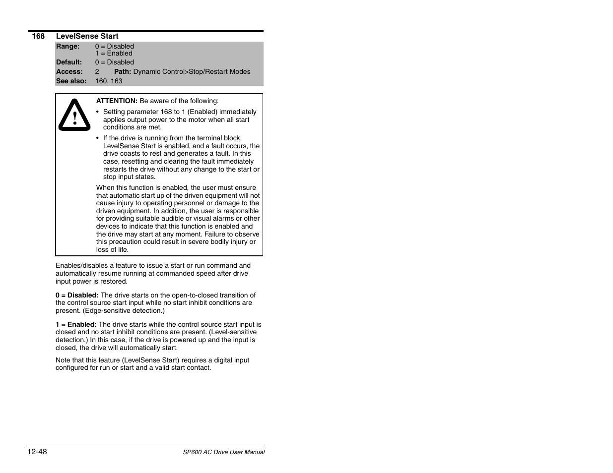 Rockwell Automation SP600 AC Drive User Manual Version 1.0 User Manual | Page 178 / 300