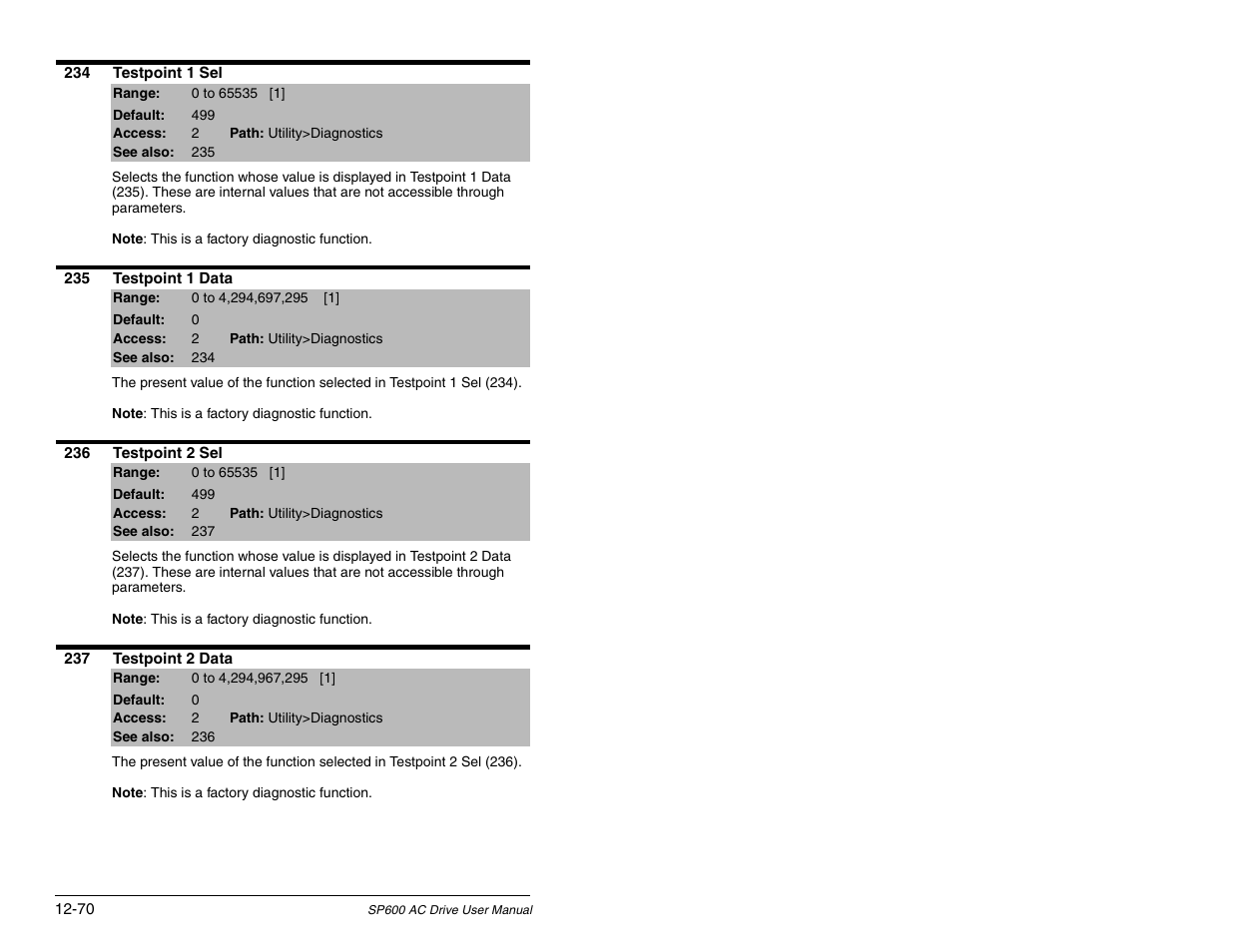 Rockwell Automation SP600 AC Drive User Manual Version 1.0 User Manual | Page 200 / 300