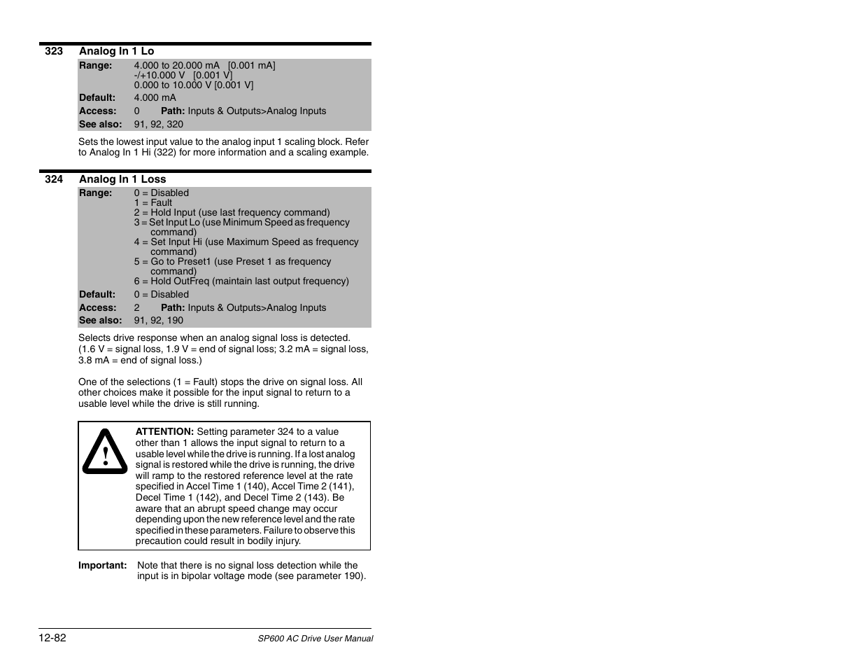 Rockwell Automation SP600 AC Drive User Manual Version 1.0 User Manual | Page 212 / 300