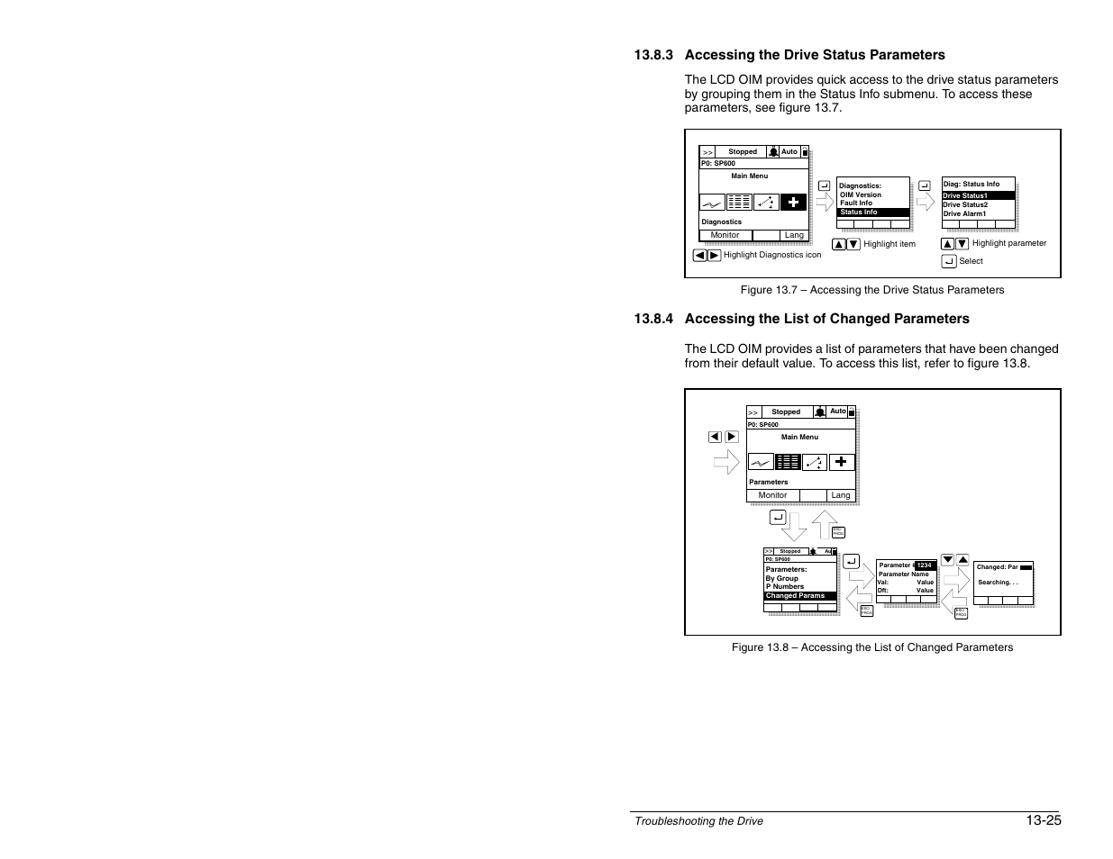 4 accessing the list of changed parameters | Rockwell Automation SP600 AC Drive User Manual Version 1.0 User Manual | Page 257 / 300
