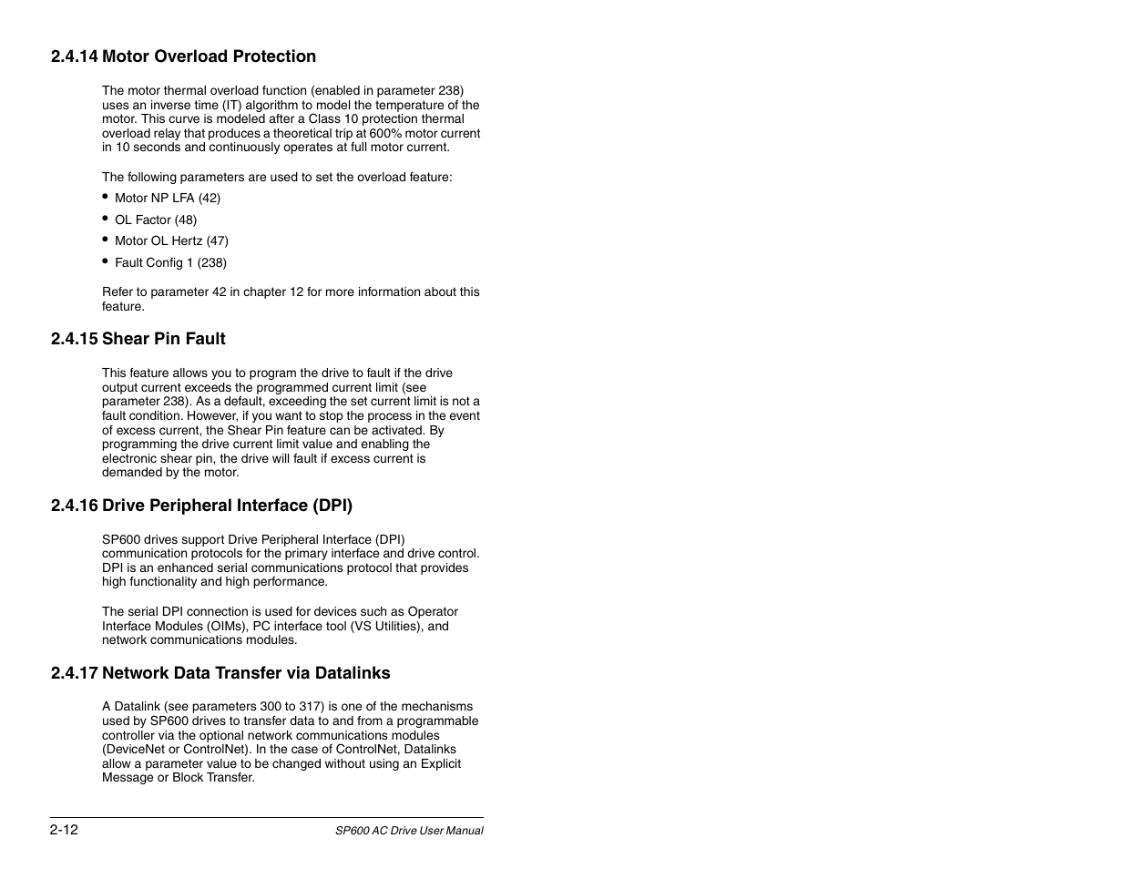 Rockwell Automation SP600 AC Drive User Manual Version 1.0 User Manual | Page 26 / 300