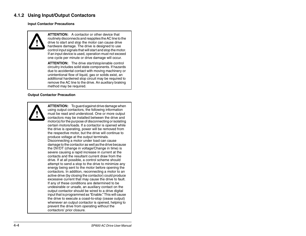 Rockwell Automation SP600 AC Drive User Manual Version 1.0 User Manual | Page 58 / 300
