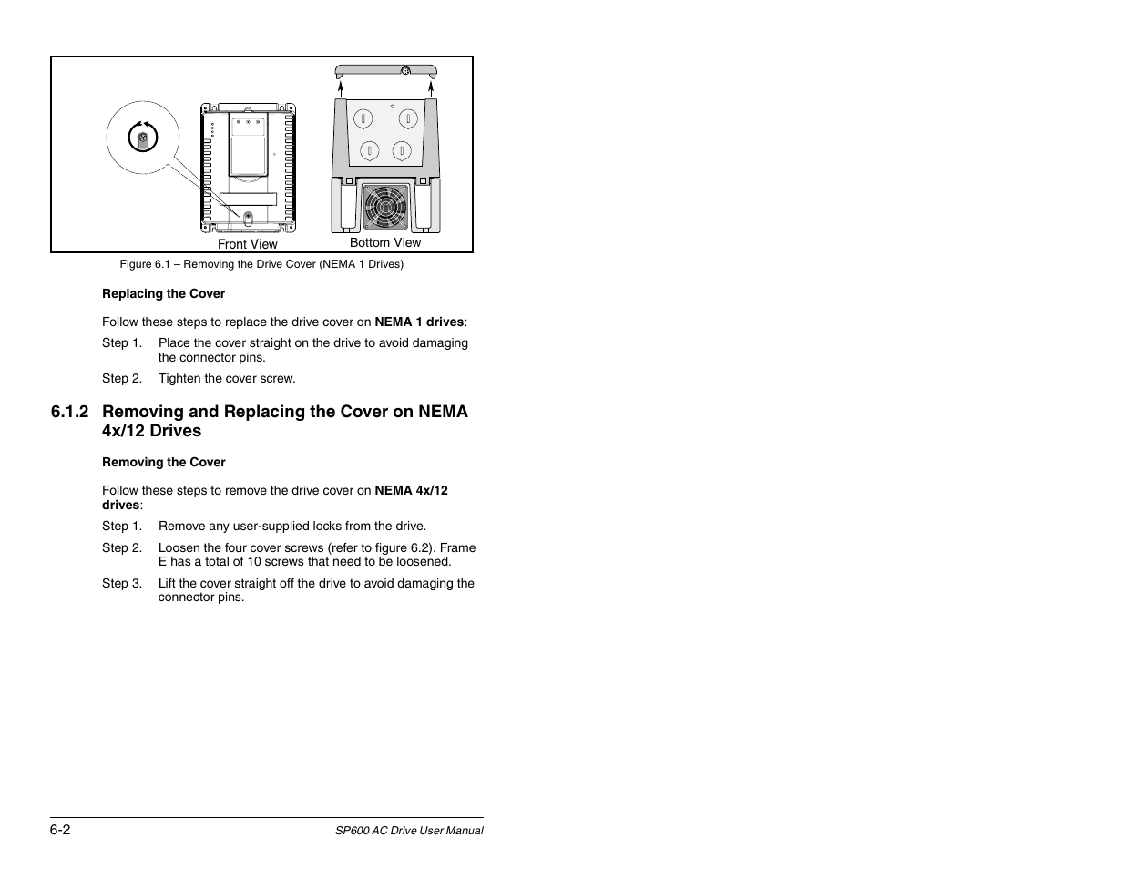 Rockwell Automation SP600 AC Drive User Manual Version 1.0 User Manual | Page 72 / 300