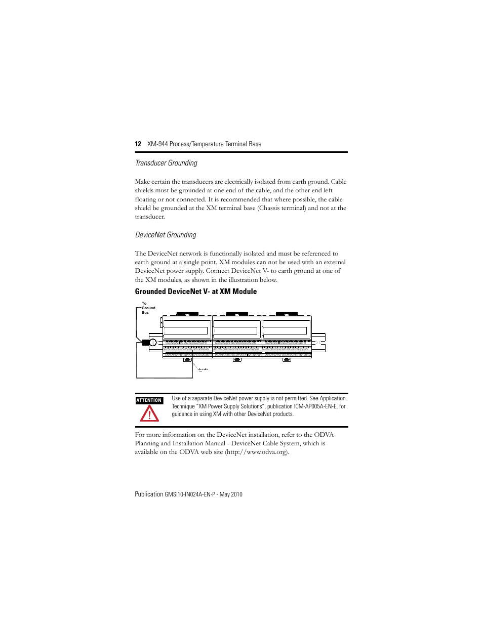 Rockwell Automation 1440-TB-E XM-944 Process/Temperature Terminal Base User Manual | Page 12 / 24