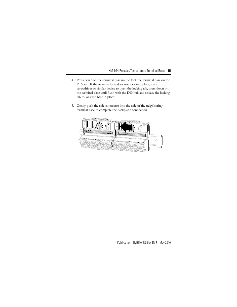 Rockwell Automation 1440-TB-E XM-944 Process/Temperature Terminal Base User Manual | Page 15 / 24