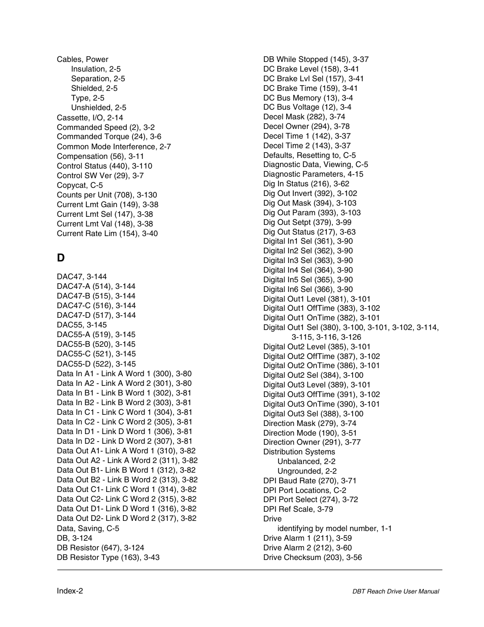 Rockwell Automation Liqui-Flo DBT Reach Drive User Manual | Page 240 / 248