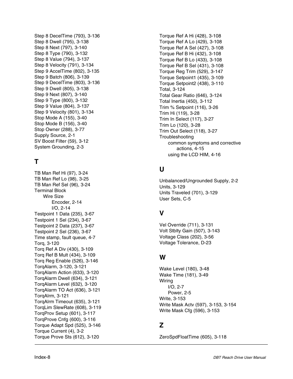 Rockwell Automation Liqui-Flo DBT Reach Drive User Manual | Page 246 / 248