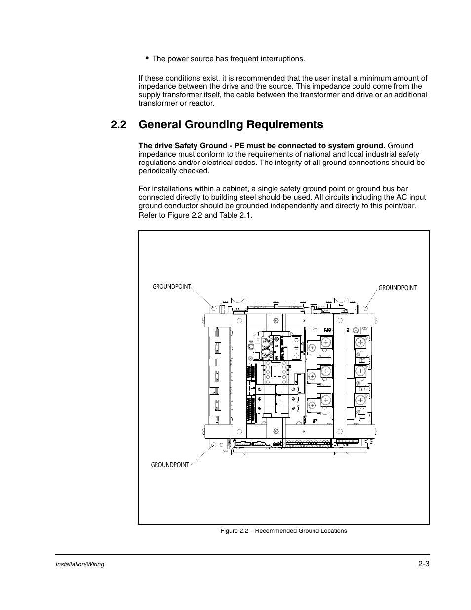 General grounding requirements -3, 2 general grounding requirements | Rockwell Automation Liqui-Flo DBT Reach Drive User Manual | Page 9 / 248