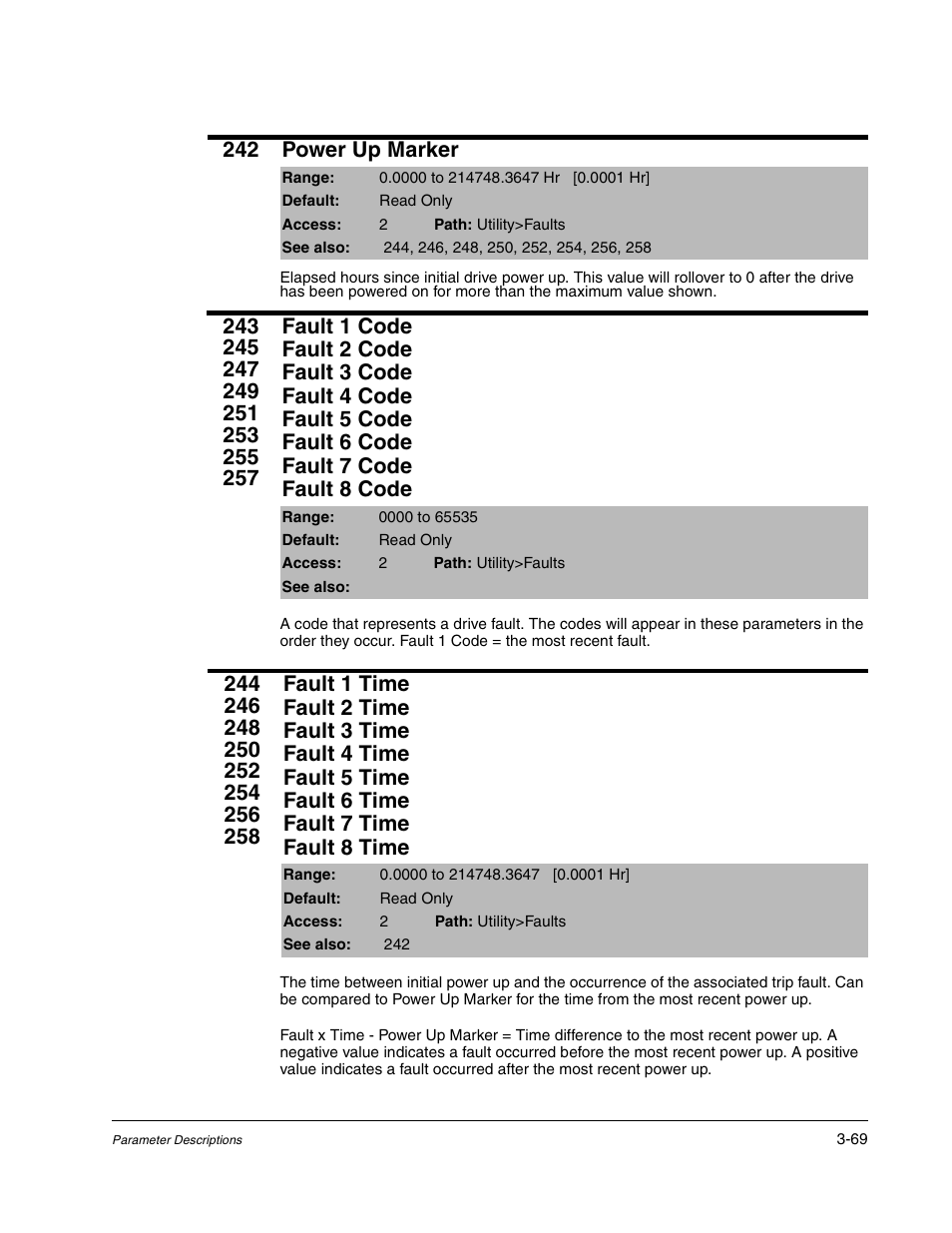 242 power up marker | Rockwell Automation Liqui-Flo DBT Reach Drive User Manual | Page 95 / 248