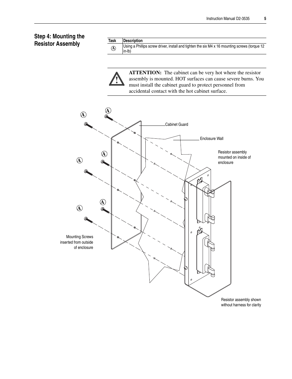 Rockwell Automation LiquiFlo 1.0 and 1.5 External Bus Resistor Kit (400 Amp) User Manual | Page 5 / 12