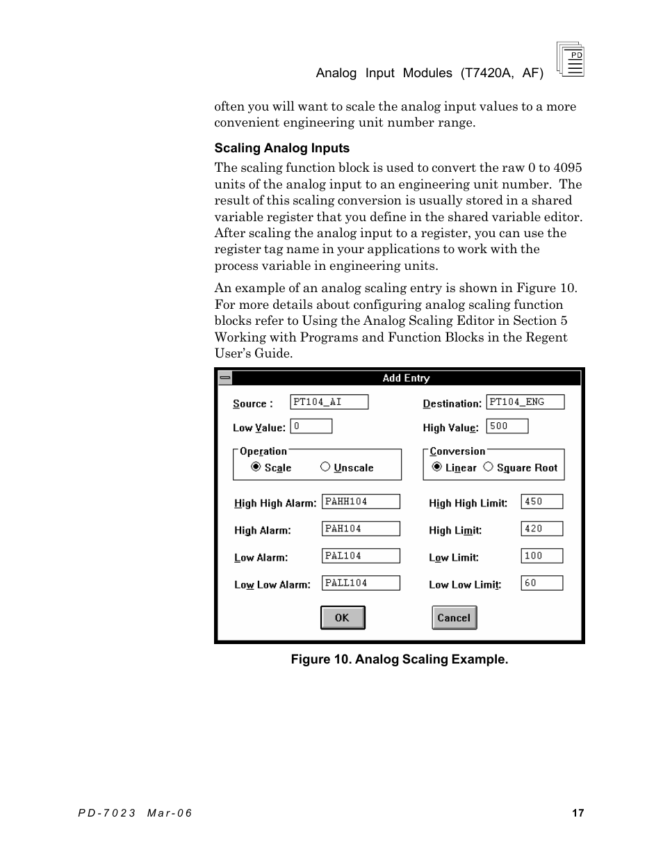 Rockwell Automation T7420A_AF ICS Regent+Plus Analog Input Modules 60Hz Rejection and Fast Response User Manual | Page 17 / 29