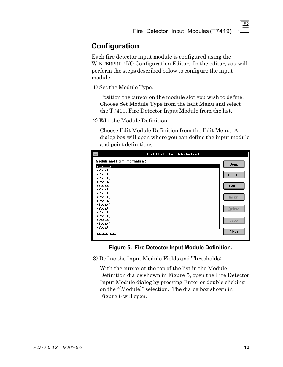 Configuration | Rockwell Automation T7419 ICS Regent+Plus Fire Detector Input Modules User Manual | Page 13 / 20