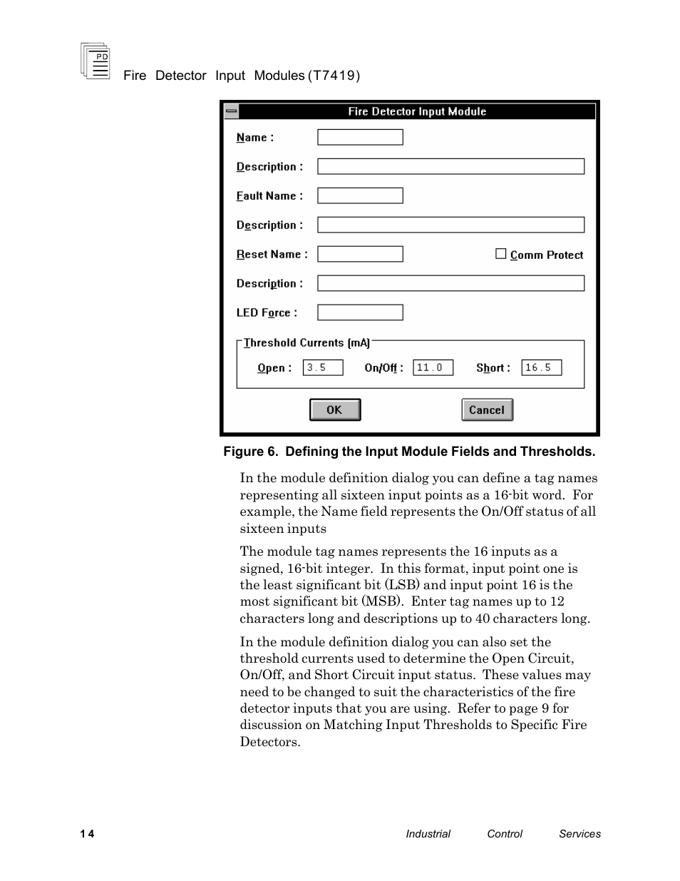 Rockwell Automation T7419 ICS Regent+Plus Fire Detector Input Modules User Manual | Page 14 / 20