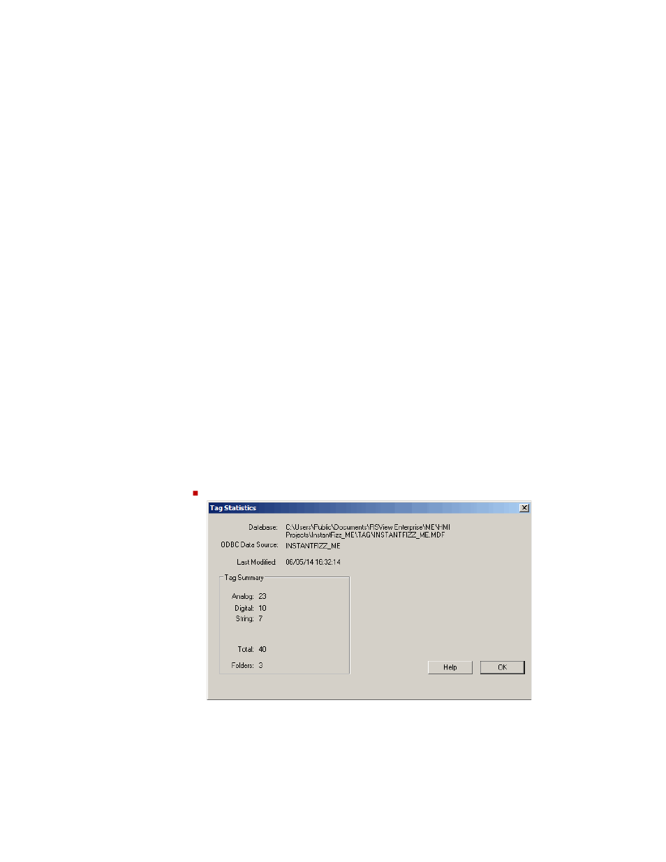 Use folders to group tags, View tag statistics, Use folders to group tags -9 | View tag statistics -9 | Rockwell Automation FactoryTalk View Machine Edition Users Guide User Manual | Page 105 / 677