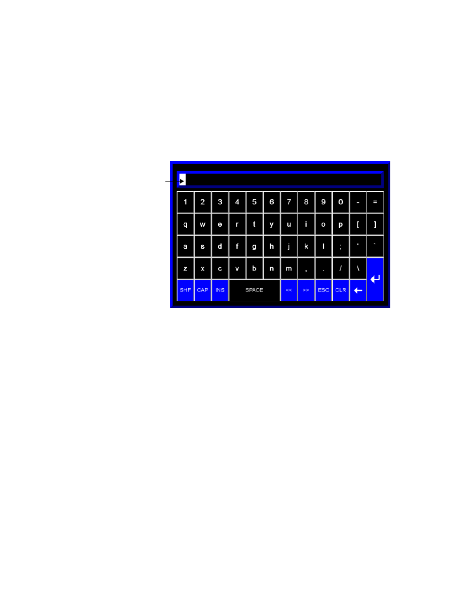 Use the string pop-up keyboard, Use the string pop-up character input | Rockwell Automation FactoryTalk View Machine Edition Users Guide User Manual | Page 287 / 677