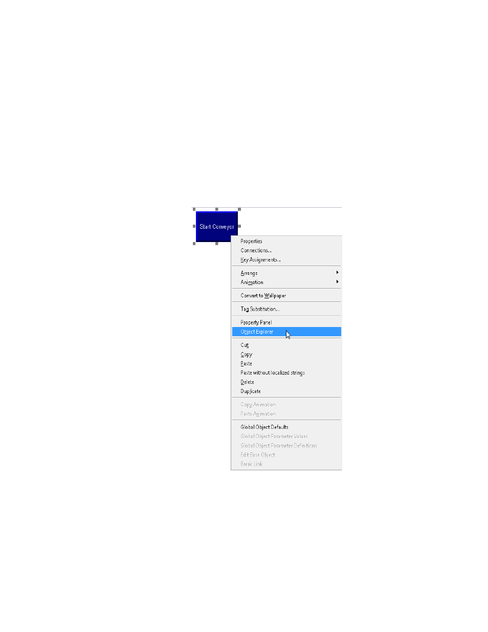 Use context menus, Use context menus -6 | Rockwell Automation FactoryTalk View Machine Edition Users Guide User Manual | Page 308 / 677