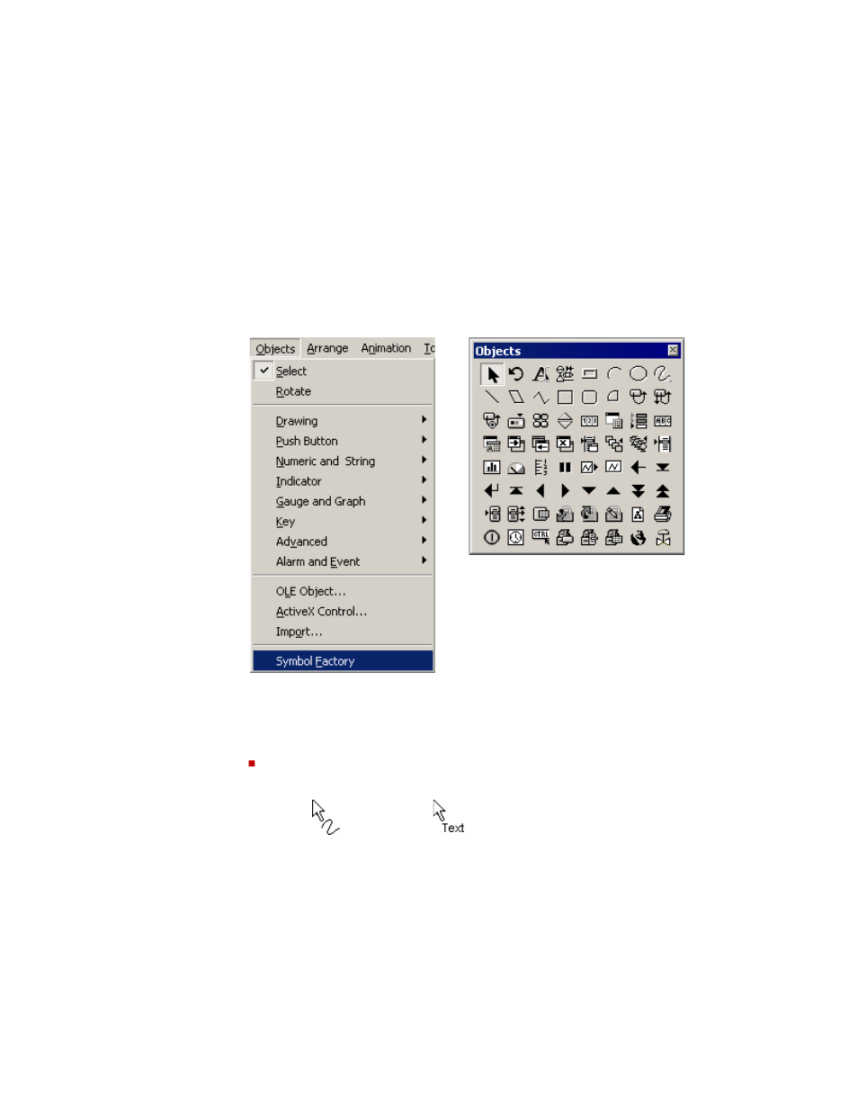 Select tools for creating graphic objects, Select tools for creating graphic objects -11 | Rockwell Automation FactoryTalk View Machine Edition Users Guide User Manual | Page 345 / 677